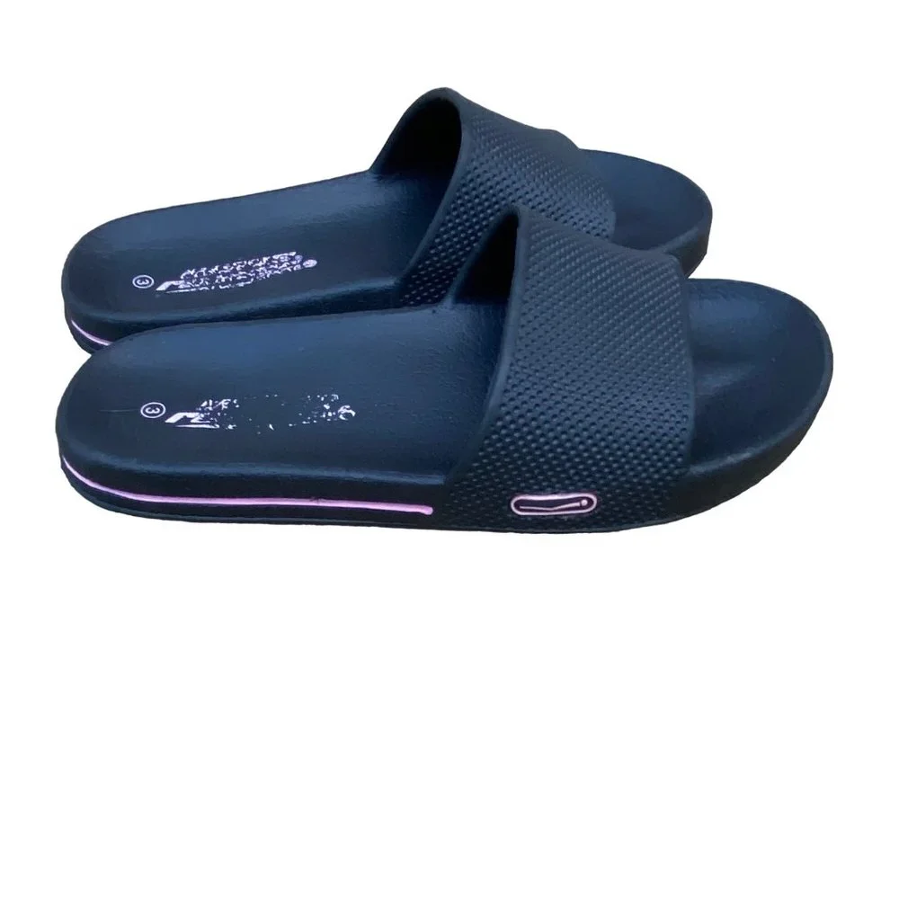 Wave Runner slides water shoes black kids size 3‎